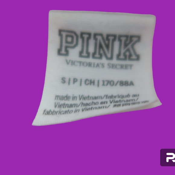 PINK Victoria's Secret tie dye hoodie sweatshirt with pockets in pink and white - Picture 4 of 9